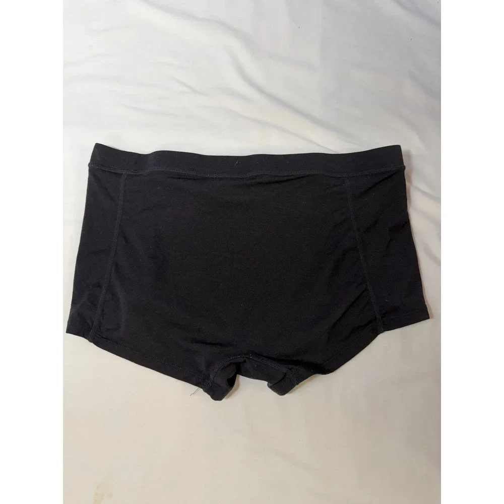 Ridge Merino Wool Boxer Briefs Base Layer Performance Shorts Black Large